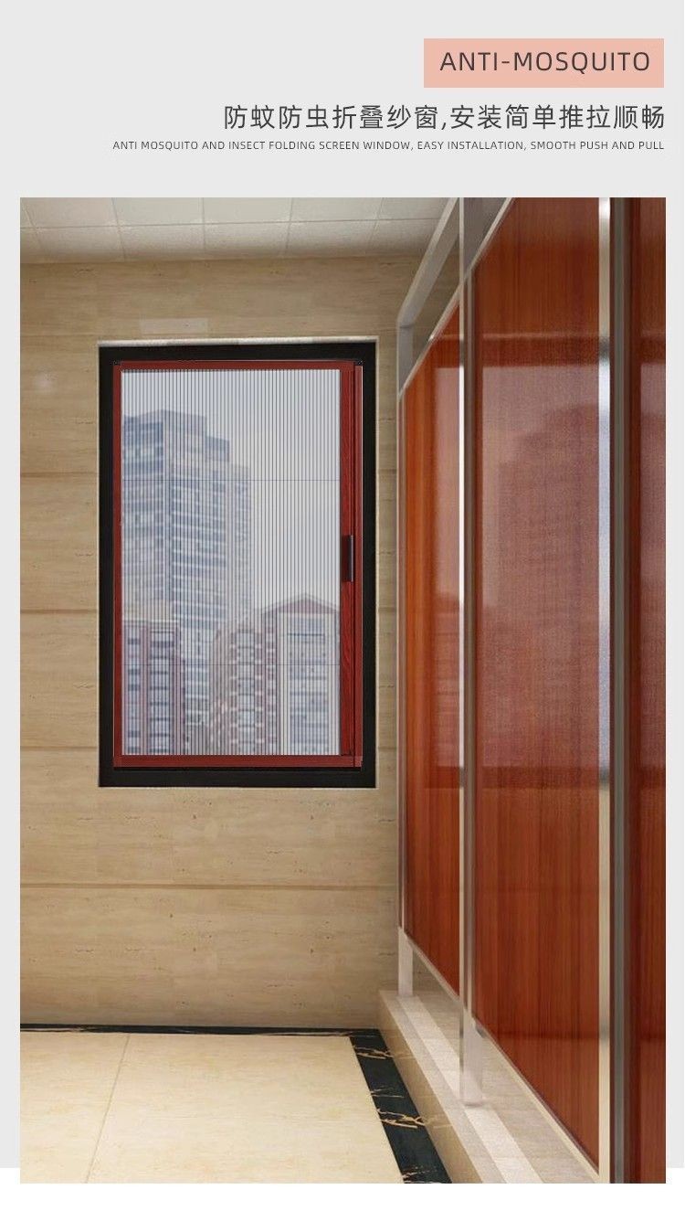 Folding mosquito and insect screen window net self-assembled household ...