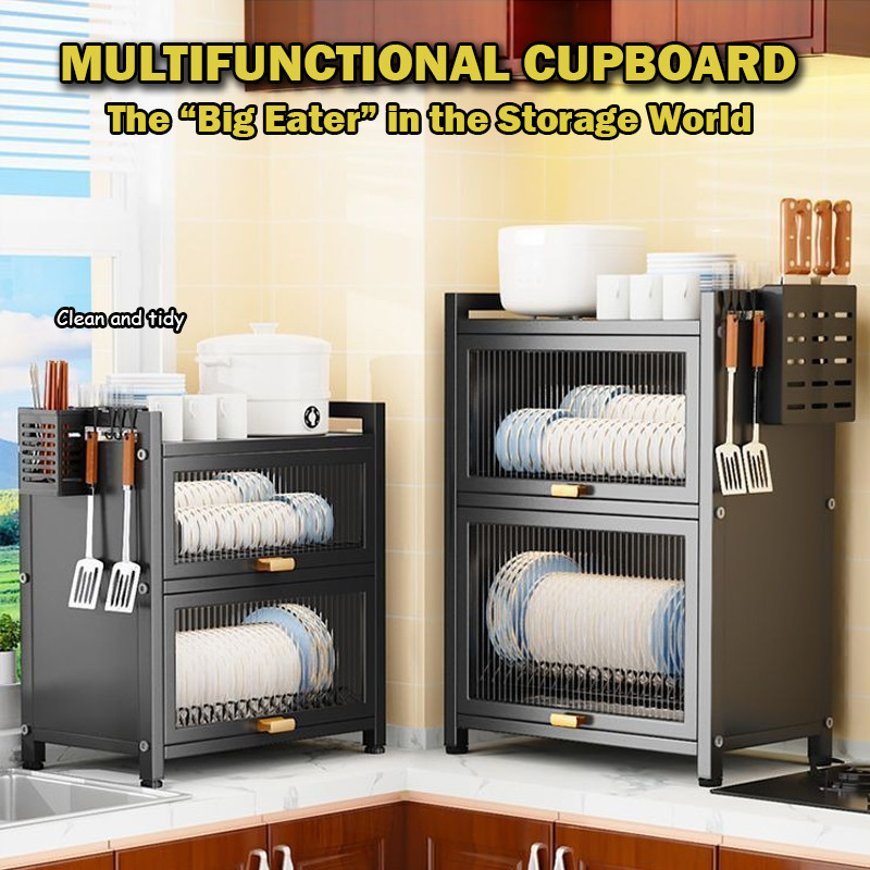 Sancy 45cm/55cm 2 Layer Dish Drying Kitchen Rack with Drain Tray ...