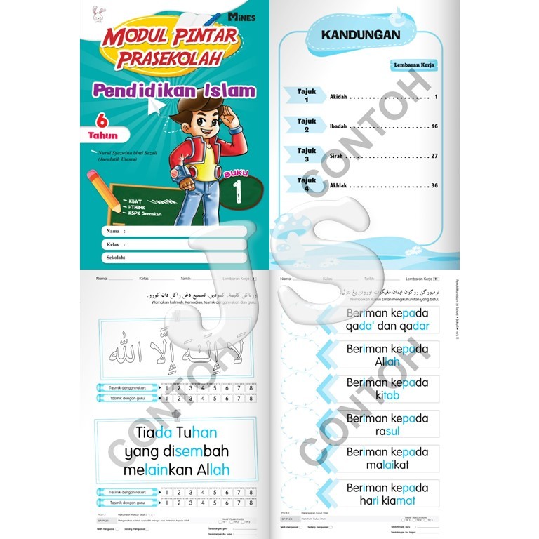 MODUL PINTAR PRASEKOLAH TAHUN 4.5 & 6 | MATEMATIK | SAINS | JAWI - KSPK ...