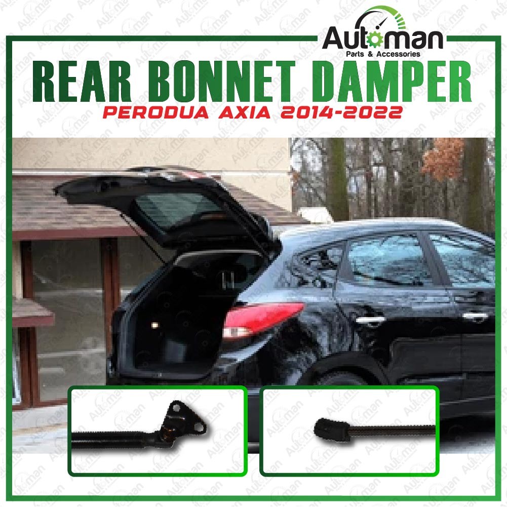 Perodua Axia 2014 - 2022 Rear Bonnet Hood Absorber Damper Gas Lifter ...