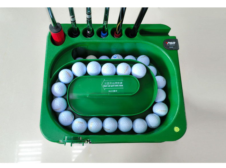 PGM Golf Ball Dispenser Auto Tee Up Machine W/Cue Holder Green ...