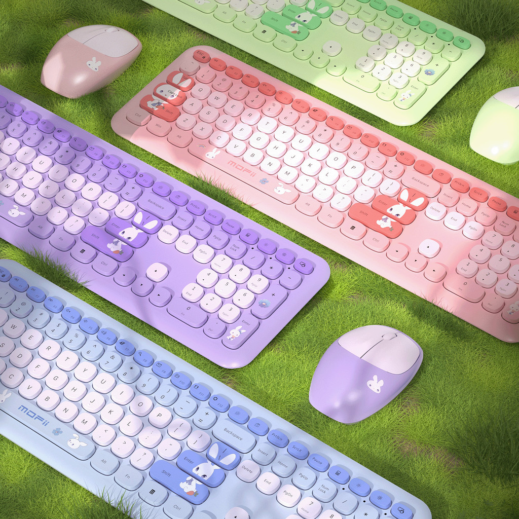 MOFII 666 Pro 2.4G Wireless Mouse And Keyboard Mixed Color Set For ...