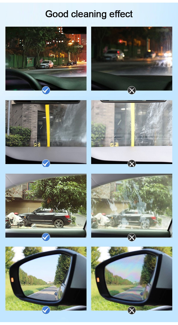 Car Glass Oil Film Cleaner Clear Remove Oil Film Car Vision Cleaner