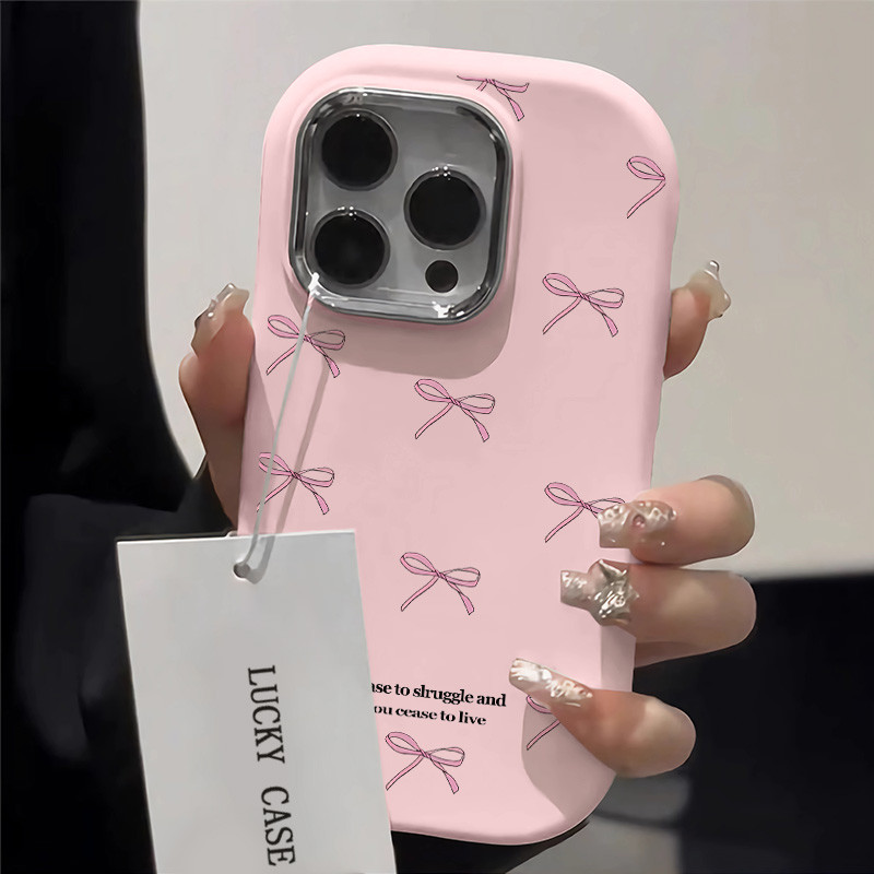 New Fine String Bowknot Phone Case Compatible for IPhone 16 15 14 13 12 ...