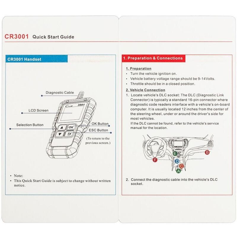 Launch Creader 3001 CR3001 OBD2 code scanner Shopee Malaysia