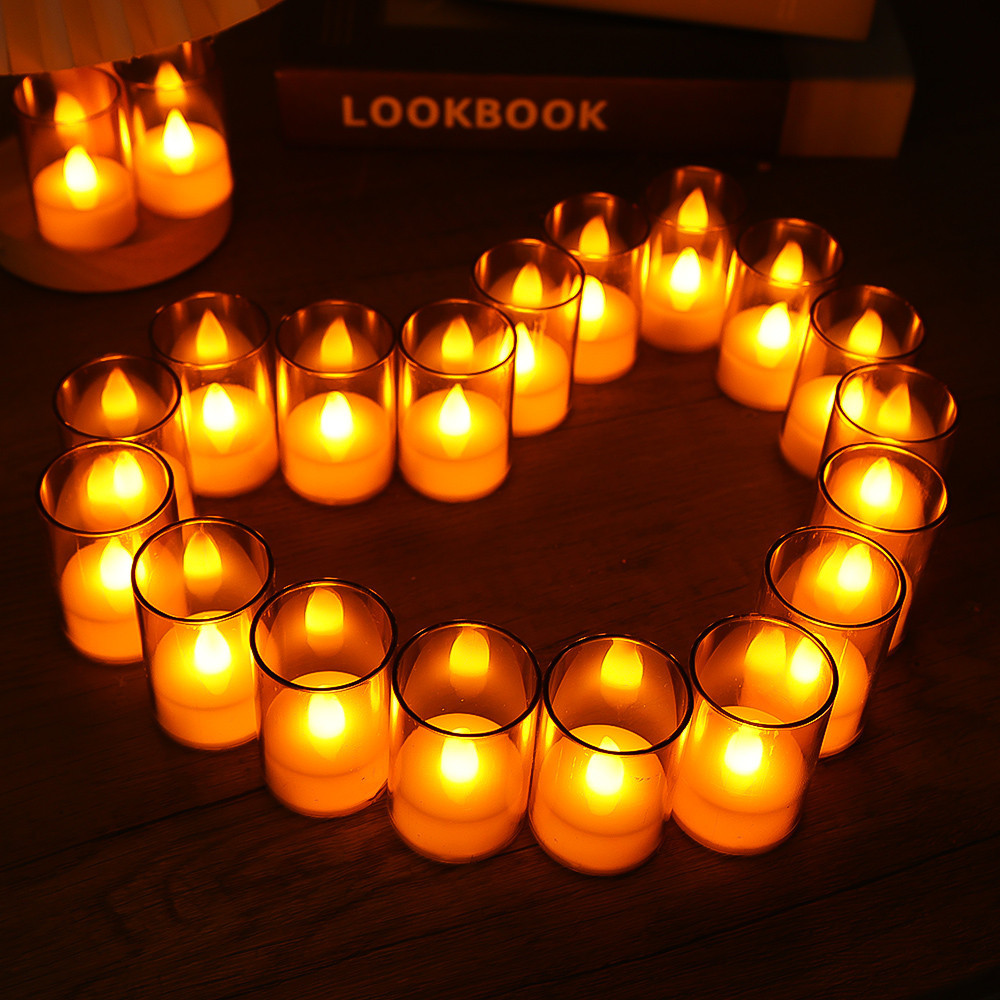 LED Flameless Candle Light Electronic Atmosphere Tea Lights Eye