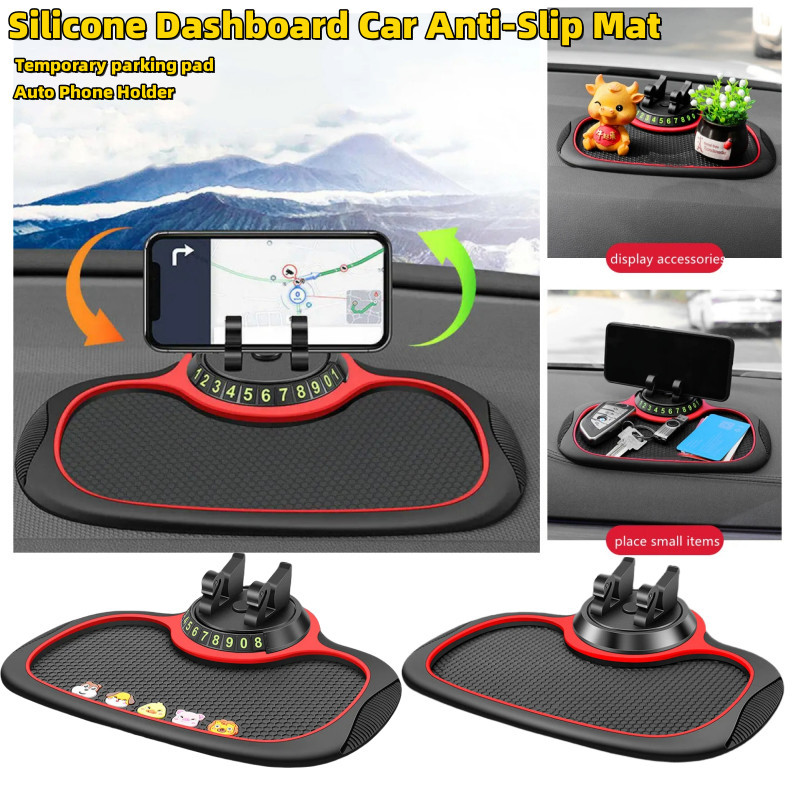 2pcs Car AntiSlip Dashboard Sticky Pad Auto Phone Holder Anti Slide