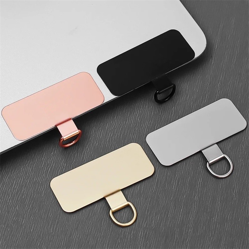 6-Piece Phone Tether Tab & Wrist Strap Set - Transparent Phone Lanyard For IPhone & Android