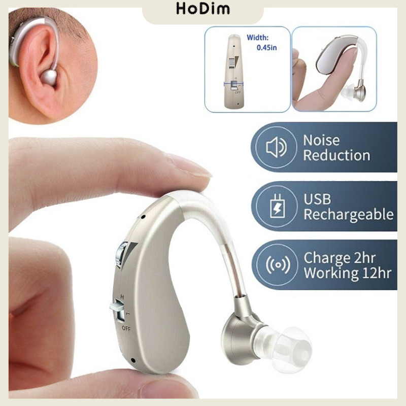 Digital Hearing Aid Rechargeable Intelligent Voice Amplifier Sound ...