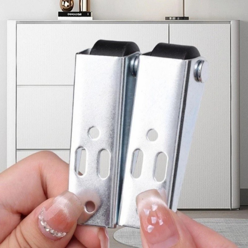 Stainless Steel Silent Swivel Casters, Side-Mounted Sliding Rollers for ...