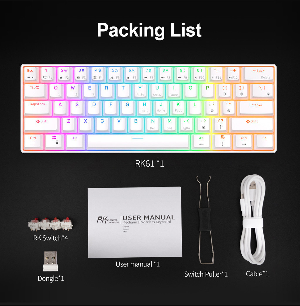LINKEET Tri-Mode Mechanical Numpad RGB Backlit Bluetooth 5.0/Wired USB-C/2.4G Wireless Macro Number Pad 21-Key NKRO Hot Swappable Numeric Keypad Rechargeable External Num Pad for Laptop, Mac