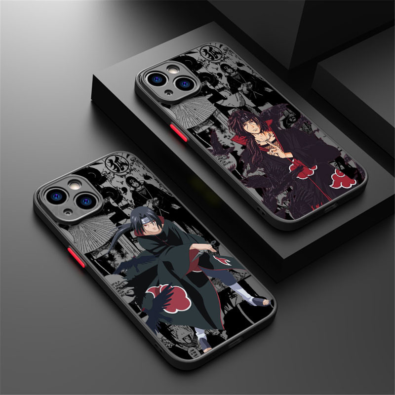 Narutos Akatsuki Itachi Anime Phone Case For iphone 15 11 14 Plus 16