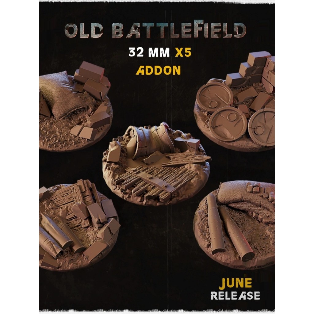 [warhammer] Base Patch Modern Battlefield Trench Miniature Model ...
