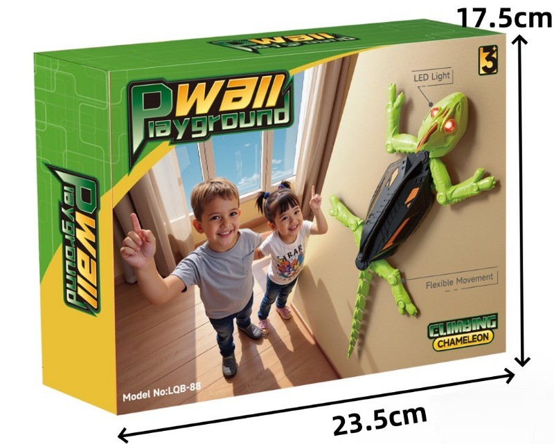 Kids Electric Wall Climbing RC Car Bionic Animal Chameleon Remote ...