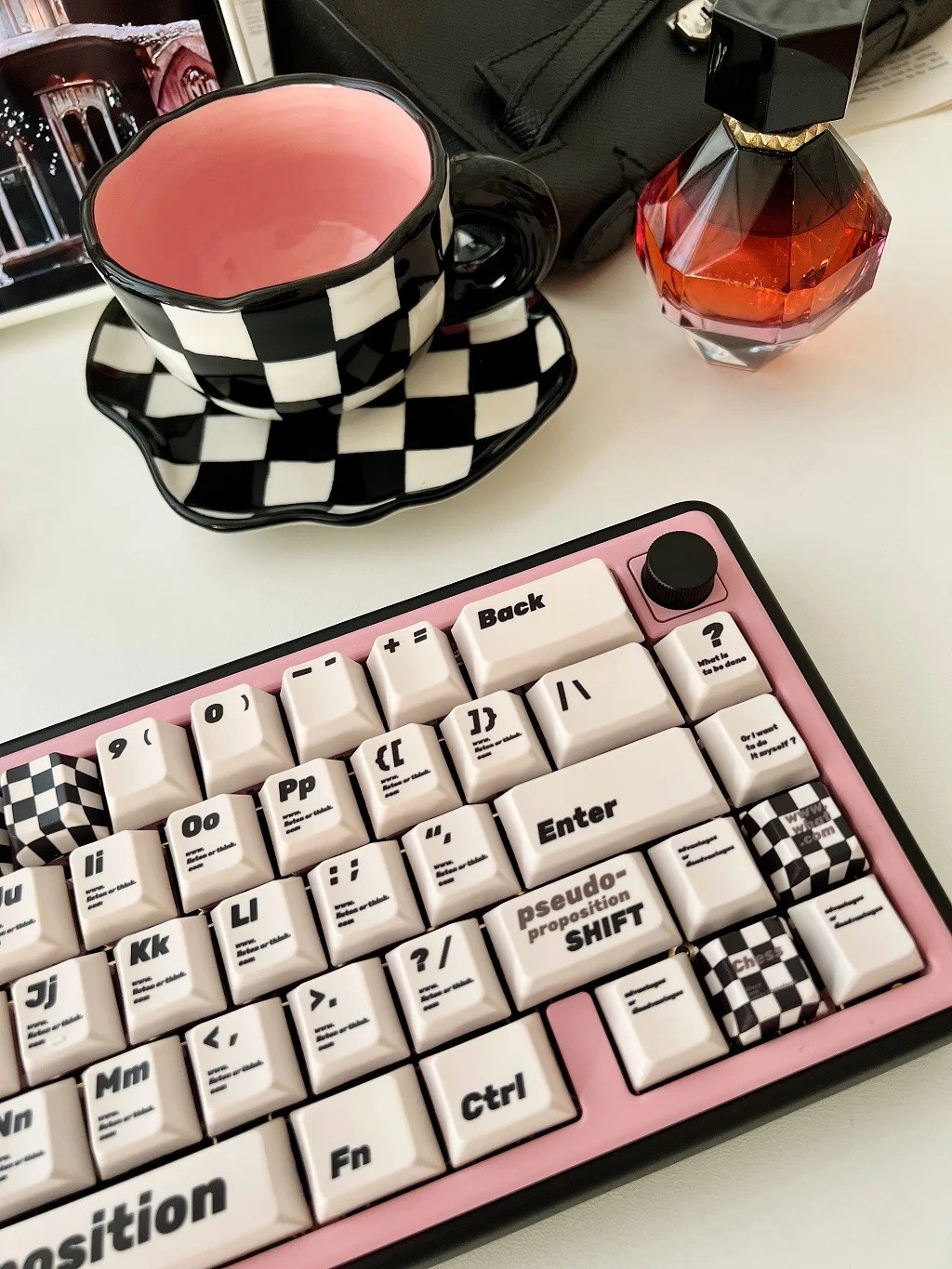 Retro Checkerboard Keycaps Cherry Profile 133 Keys PBT Dye Sublimation ...