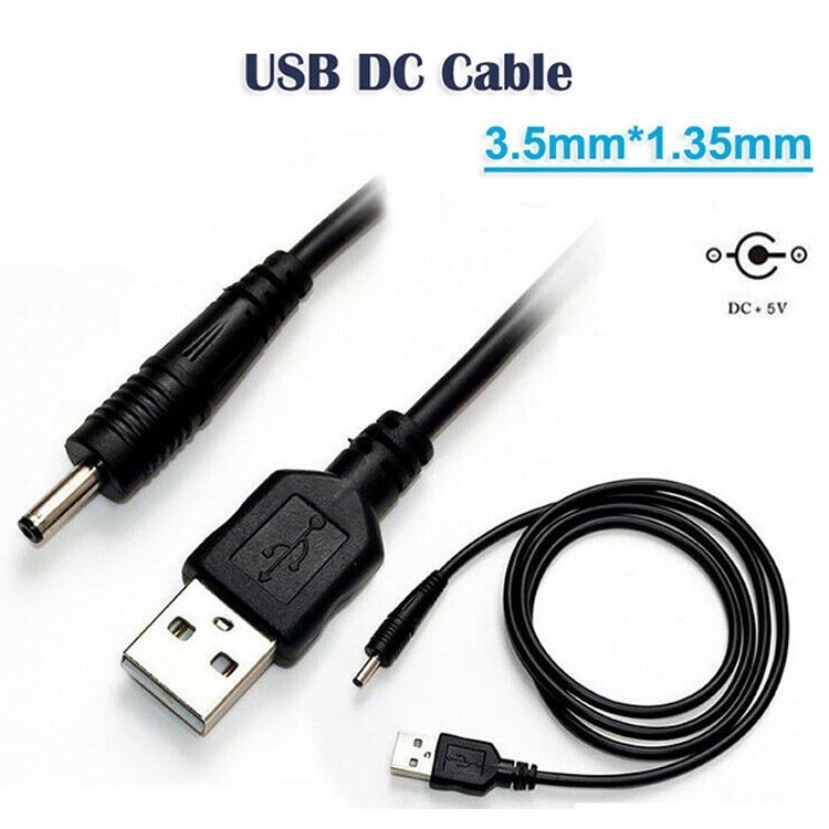 EXMAX USB To 3.5mm Barrel Jack Adapter - 5V Power Supply For Small Electronics And Devices