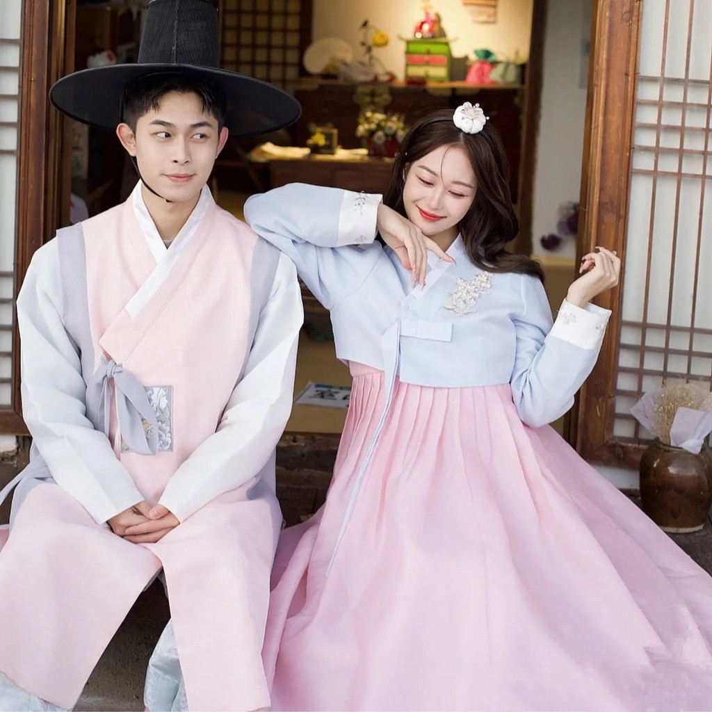 Hot Korean Hanbok Men's Robe Shirt Yanji Korean Minority Ethnic Dance ...