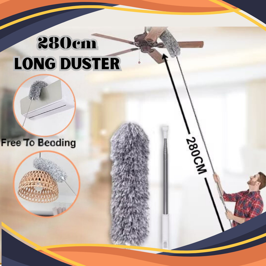 Duster Expandable 280cm Long Microfiber Duster Penyapu Habuk Cleaning ...