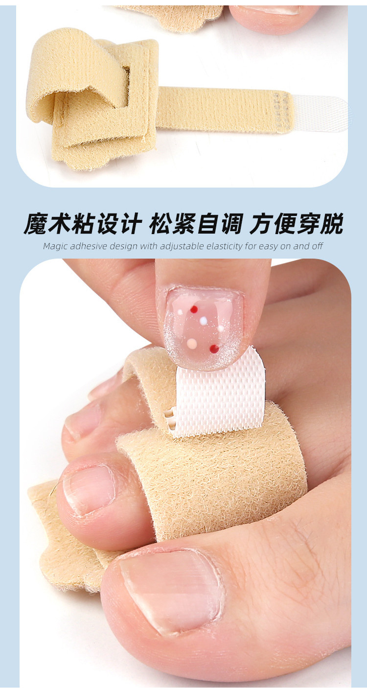Toe Splints Support Bunion Separator Adjustable Strap for Overlap ...