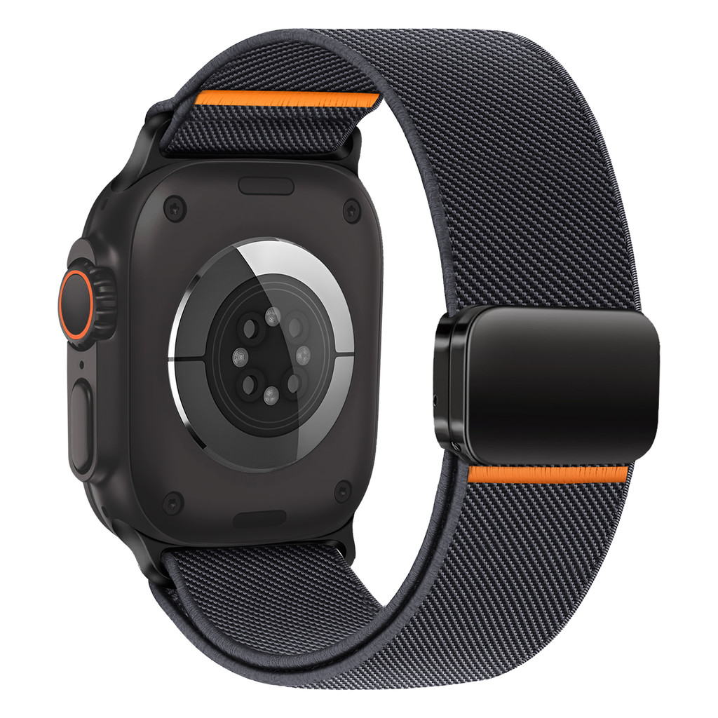 Magnetic Nylon Loop For Apple Watch ultra 2 band 49mm 44mm 46mm 45mm ...