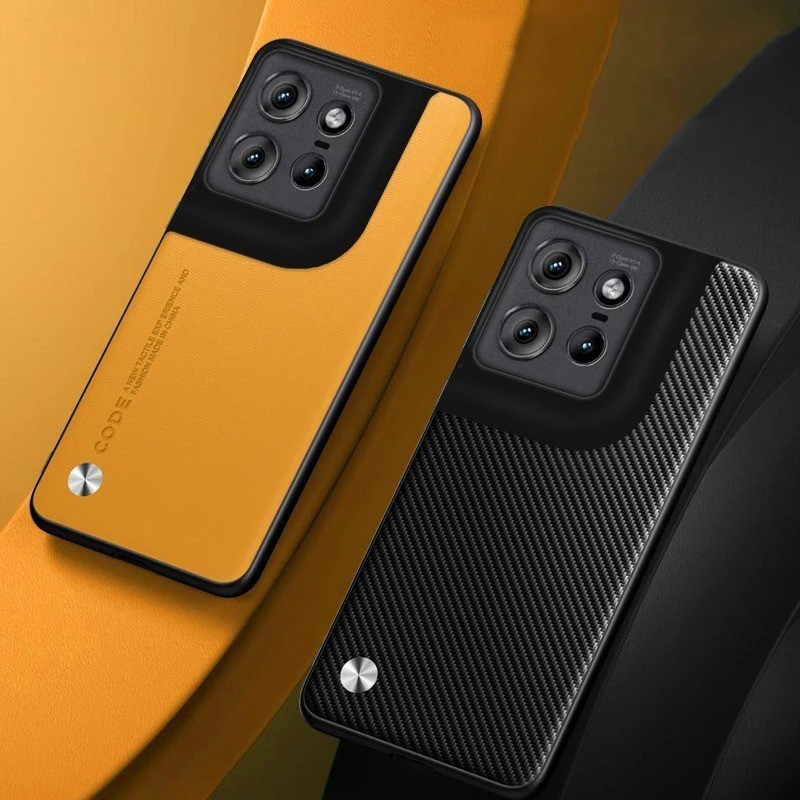 For Motorola ThinkPhone 25 Fashion Leather Texture Back Cover Soft TPU ...