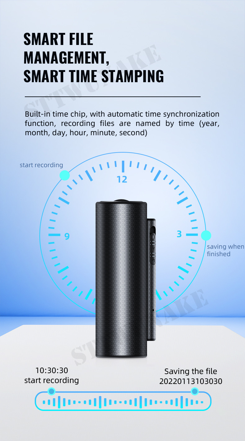 Mini voice recorder 600 hours digital recording device professional ...