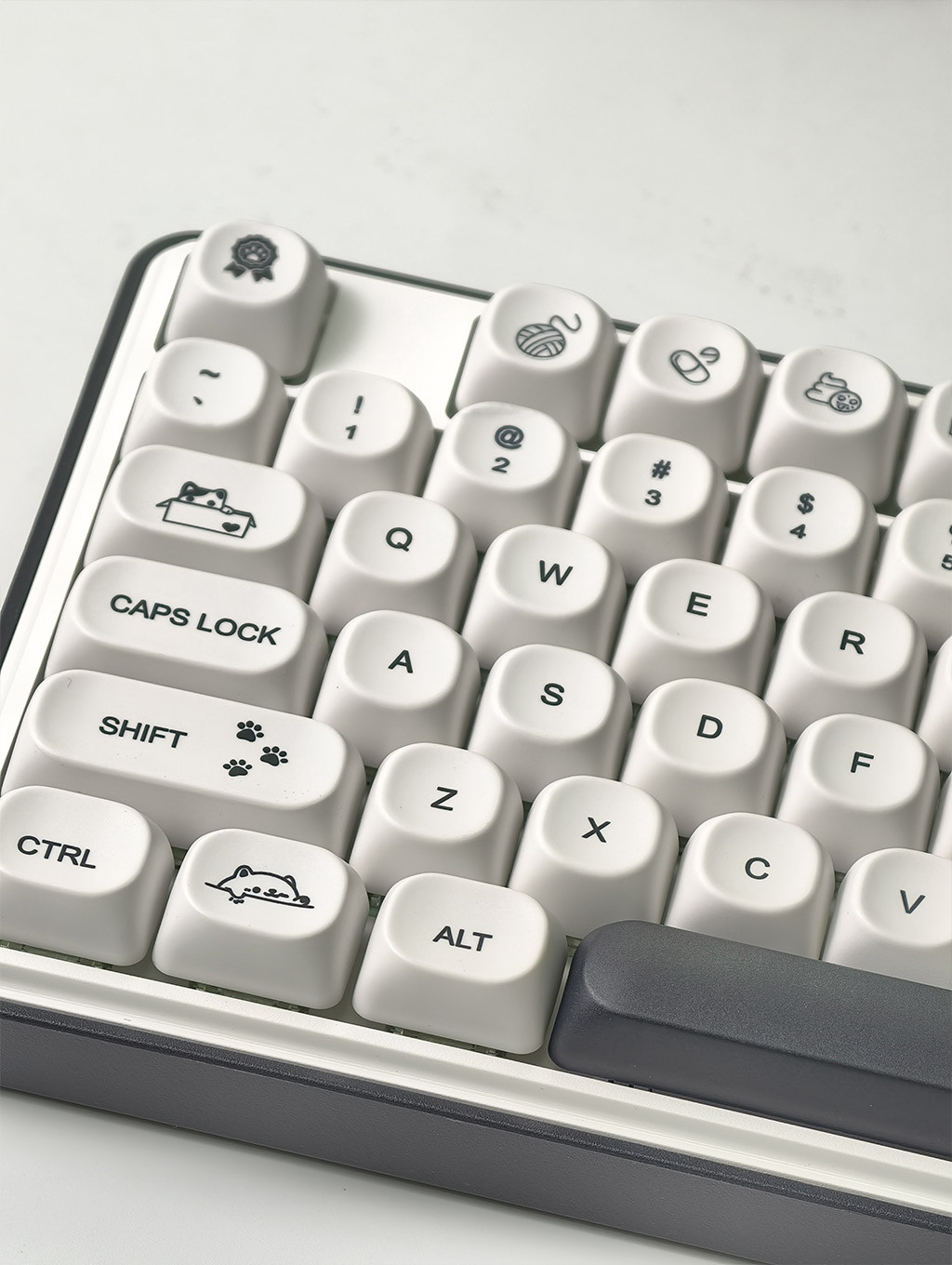 Strange Cat Keycaps MOA Profile 124 Keys PBT Dye Sublimation Aula F75 ...