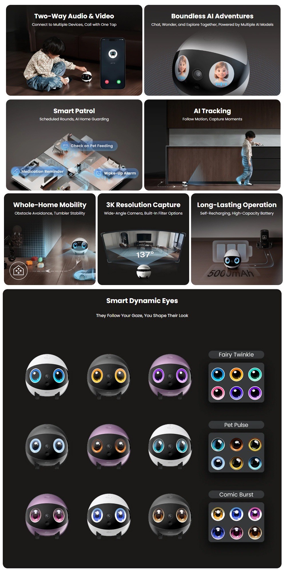 ENABOT EBO SE / AIR / AIR 2/ AIR 2S / AIR 2+ Smart WIFI Companion ...
