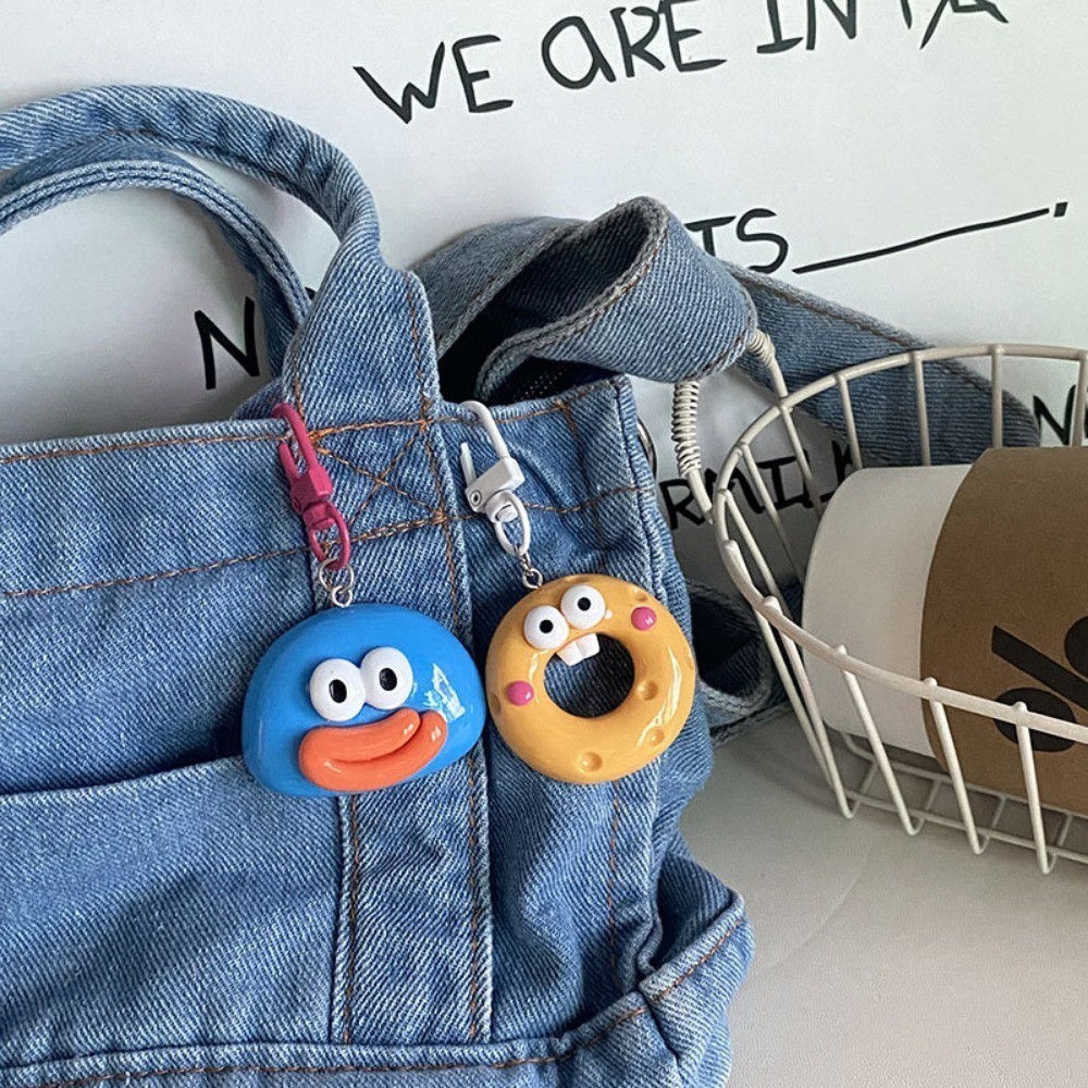 Funny Geometry Big Mouth Keychain- Cute Cartoon Capibala Bag Key ...
