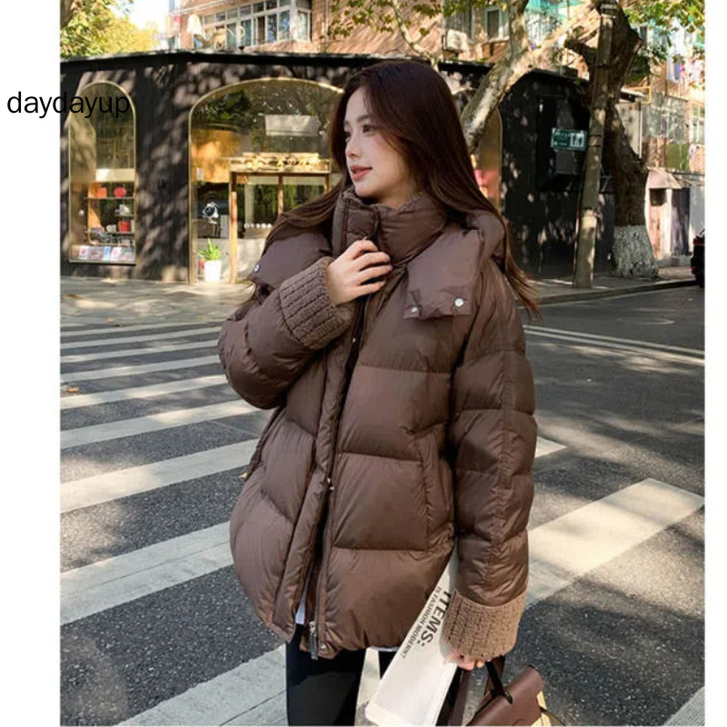 Solid Color Short Loose Down Jacket main image 1