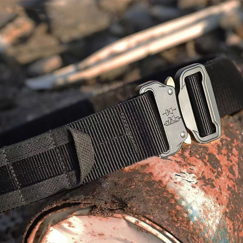 Men Belt 2 inches COBRA Metal Buckle Quick Release Laser Cut MOLLE ...