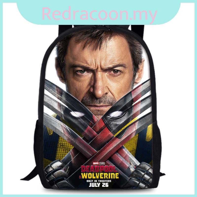 Deadpool Marvel Unisex And Wolverine Backpack With Large Storage For ...