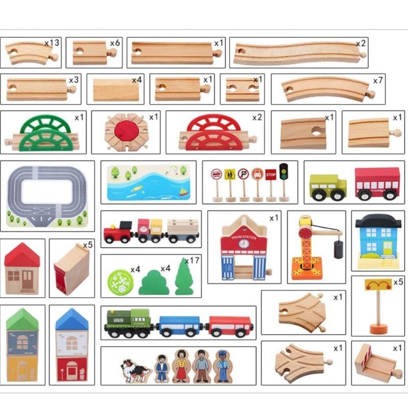 Aazon.co: Crystaljun 2 PCS-Wooden Train Whistle Usical Toy For Kids