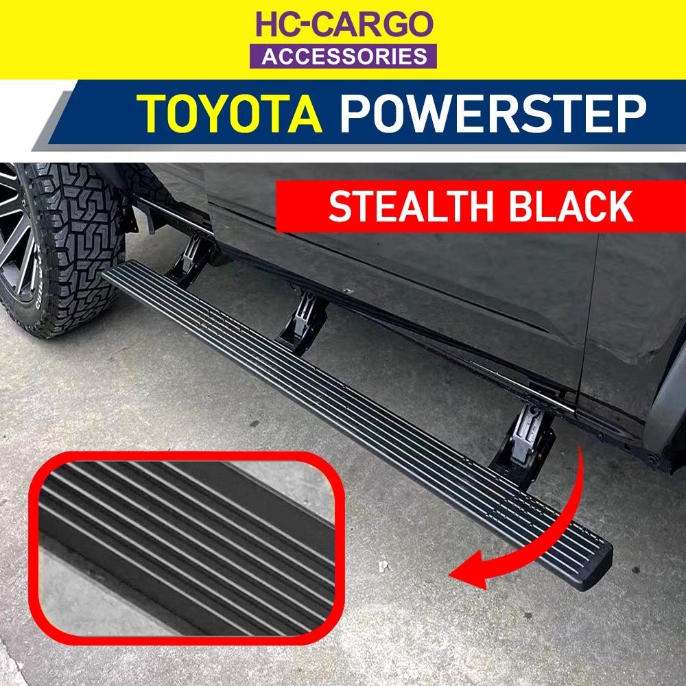 Toyota Hilux 2016 2024 Aluminum Alloy Power Side Steps Retractable