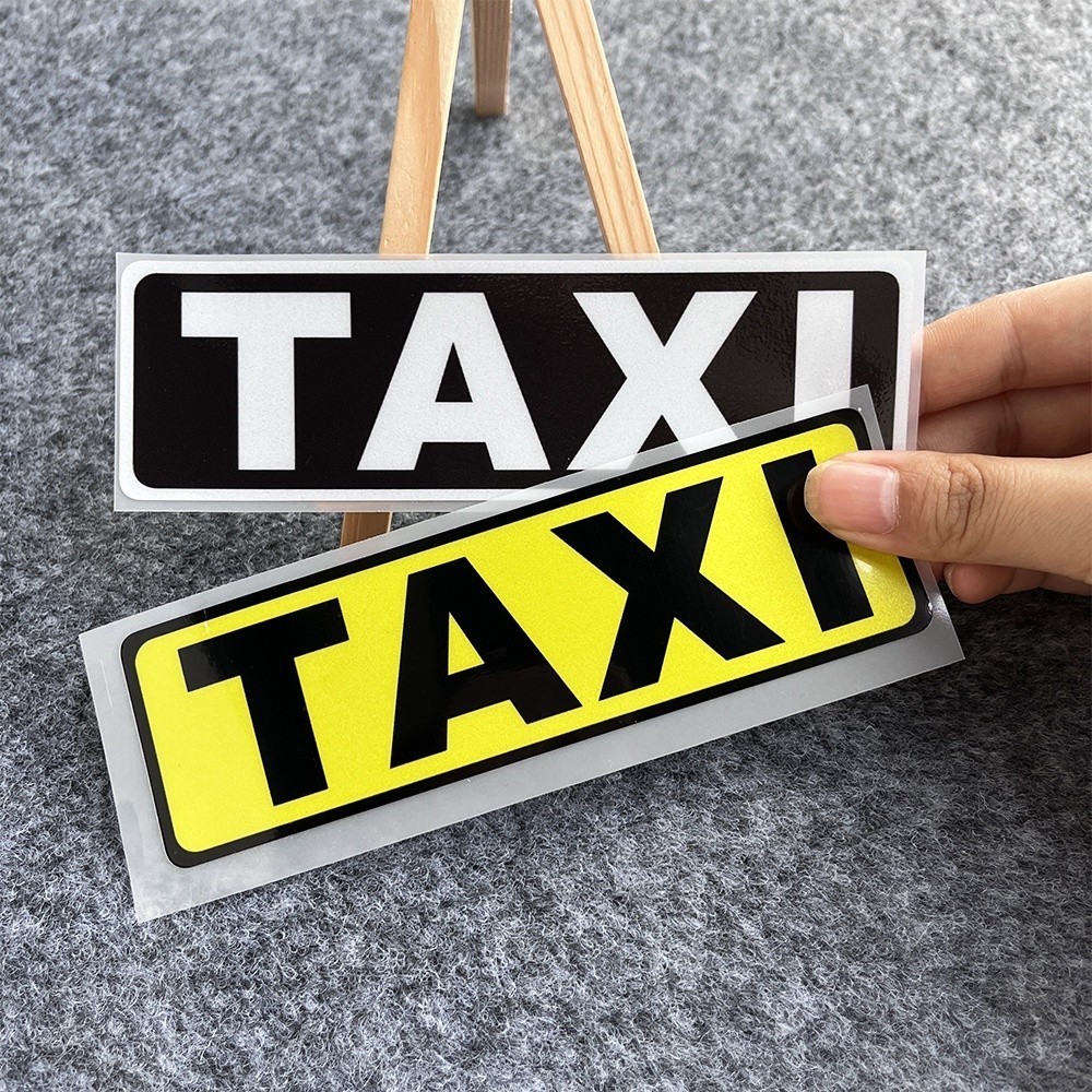 TAXI Ehailing Reflect Vinyl Modified Sticker Motor Logo Car Accessories ...