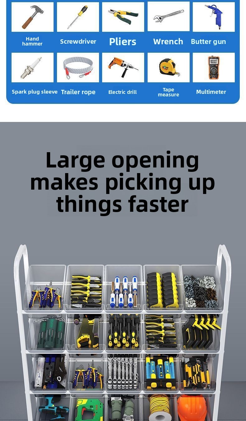 Hardware Repair Storage Workshop Storage Rack Multifunctional Movable ...