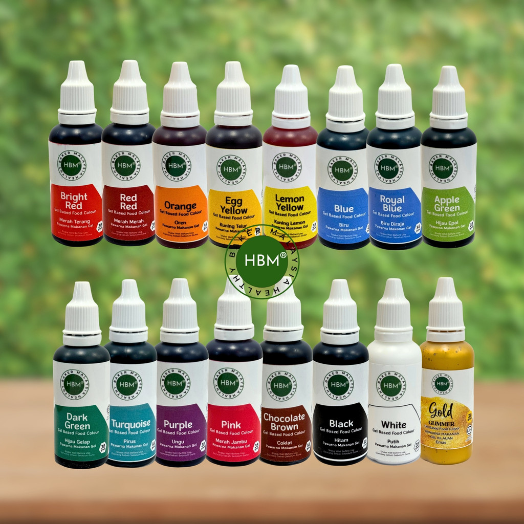 Food Coloring Gel Based Food Colour 38g / Pewarna Makan Gel / Halal