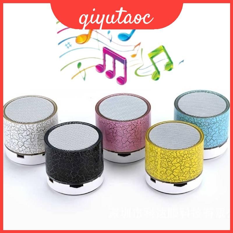 Bluetooth Cracked Mini Speaker Portable Card Insert Bass Speaker Led ...