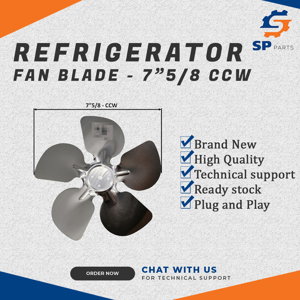 REFRIGERATOR FAN BLADE 7″5/8 FOR CCW | Shopee Malaysia