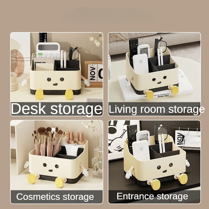 Stationery Storage Box Cartoon Desktop Multifunction Remote Control