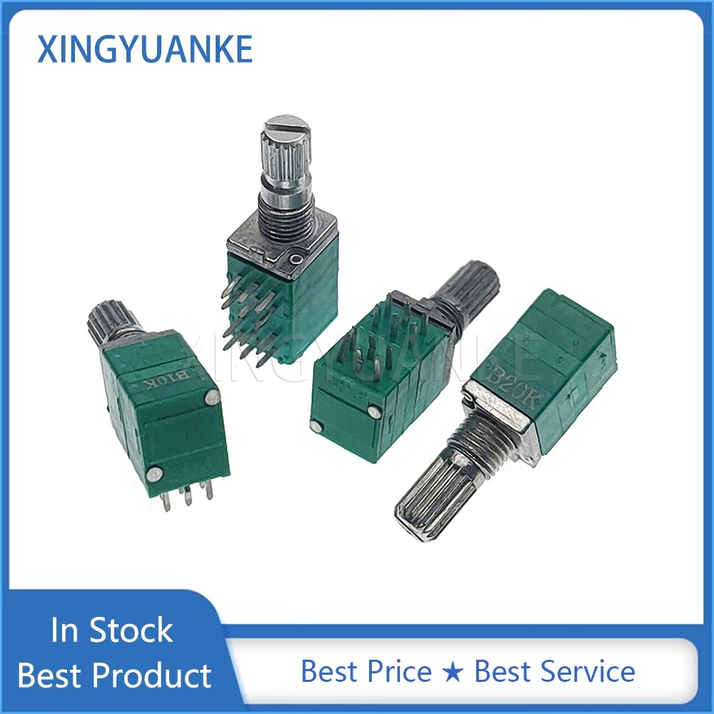 BIQSYVTM Relè 10 PZ 6 Pin RK097N B5K B10K B20K B50K B100K B500K Amplificatore Audio Potenziometro Sigillato 15mm Albero (Size : 50K Ohm - Foto 3