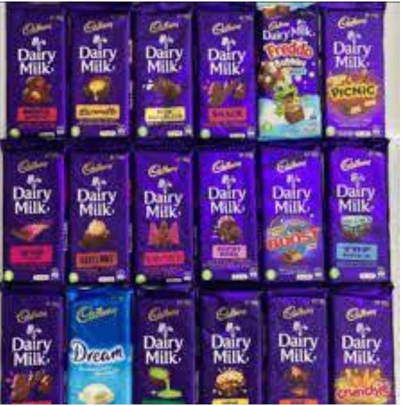 Cadbury Dairy Milk Chocolate Bar 180g Australia Full Range | Shopee ...