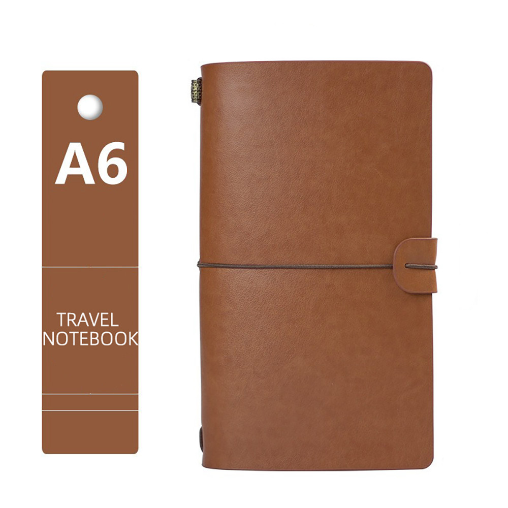 A6 Creative Handbook Notebook with Metal Bookmark Including Kraft Paper ...