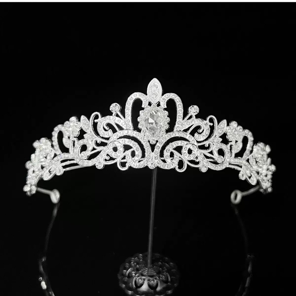 Malaysia spot goods Bride Tiara Head Chain Hair Jewelry Frontlet ...