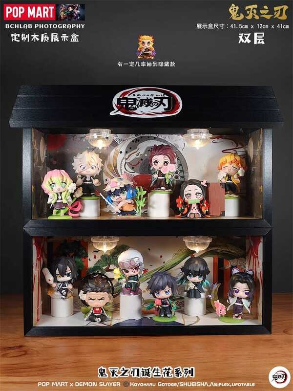 P POPMART POPMART Demon Slayer Birth Flower Mystery Box Scene Display ...
