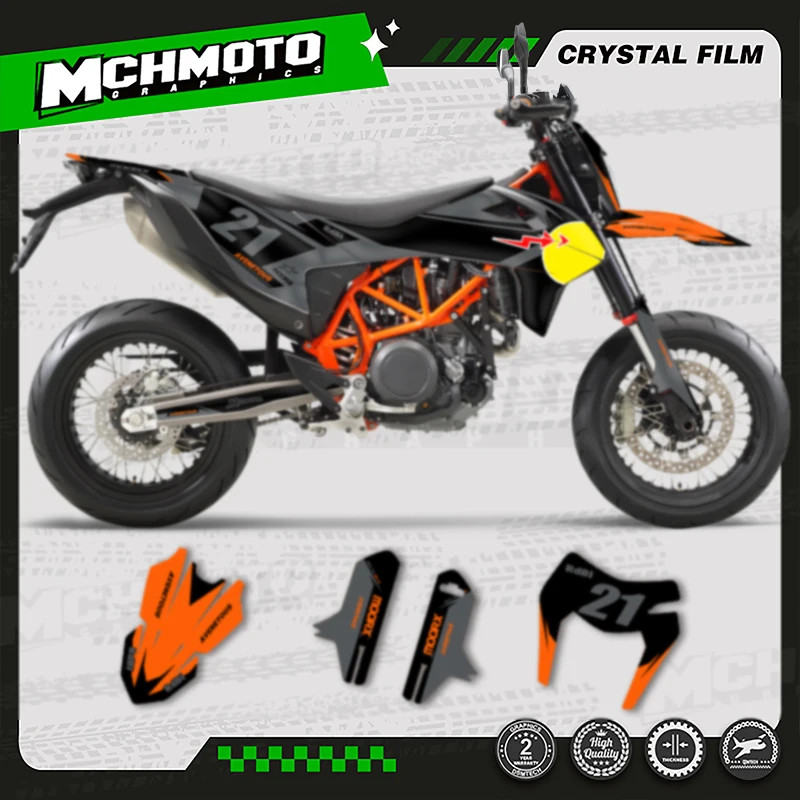 MCHMFG Full Set Motorcycle Graphics Decals Stickers Kits For KTM SMC-R ...