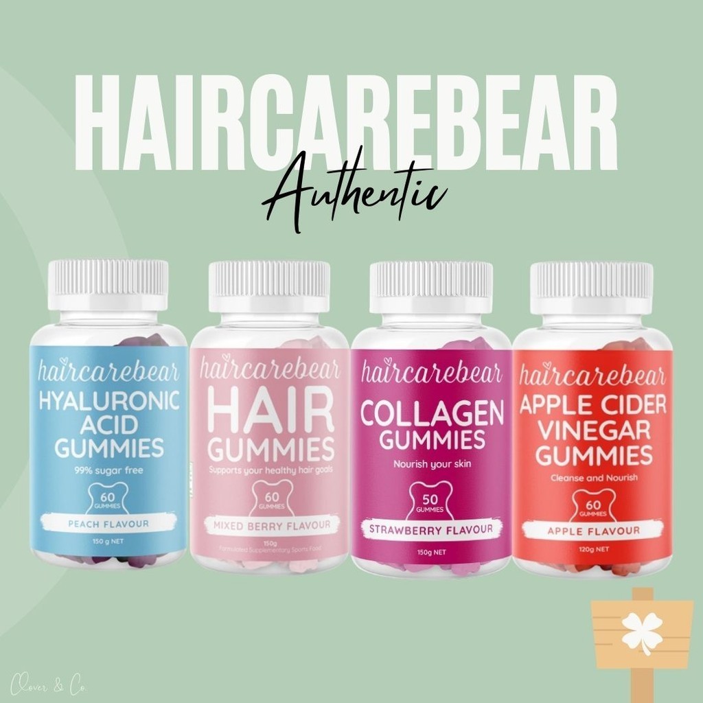 Haircarebear Hair / Hyaluronic Acid / Clear Skin Gummies 60 pack ...