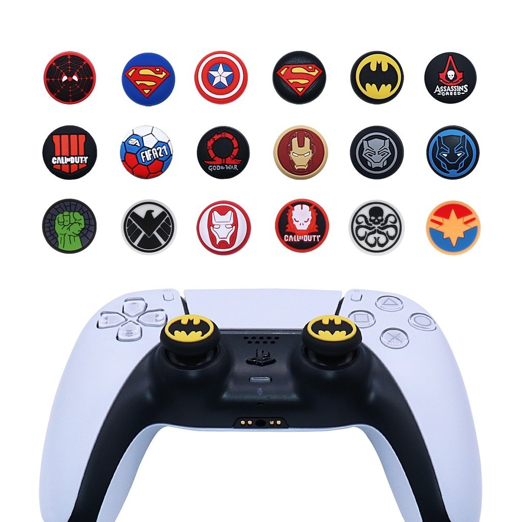 Marvel Universe Controller Thumb Grip Silicone Caps For Playstation PS5 ...