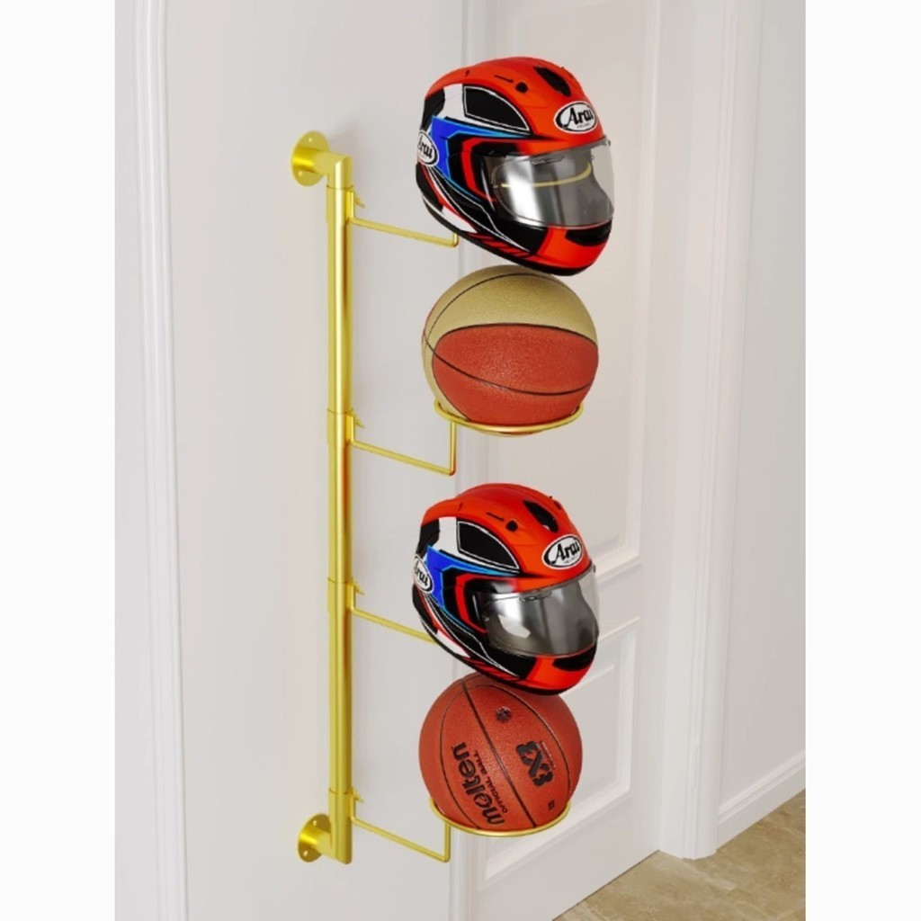 Helmet Rack Wall-mounted Hat Display Rack Construction Site Workshop ...