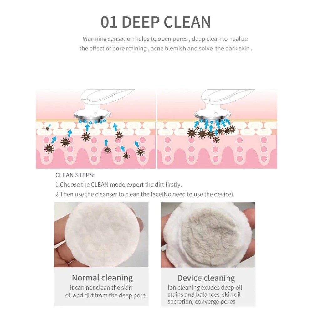 7 in 1 Face Lifting Device EMS Microcurrent Skin Rejuvenation Facial ...